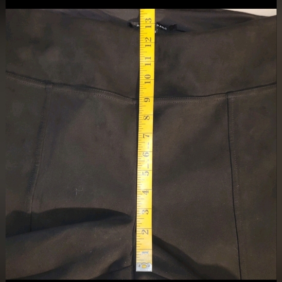 Andrew Marc Black Suede Feel Pull On Stretch Dress Slacks Size XXL Tapered Pants - Picture 5 of 10